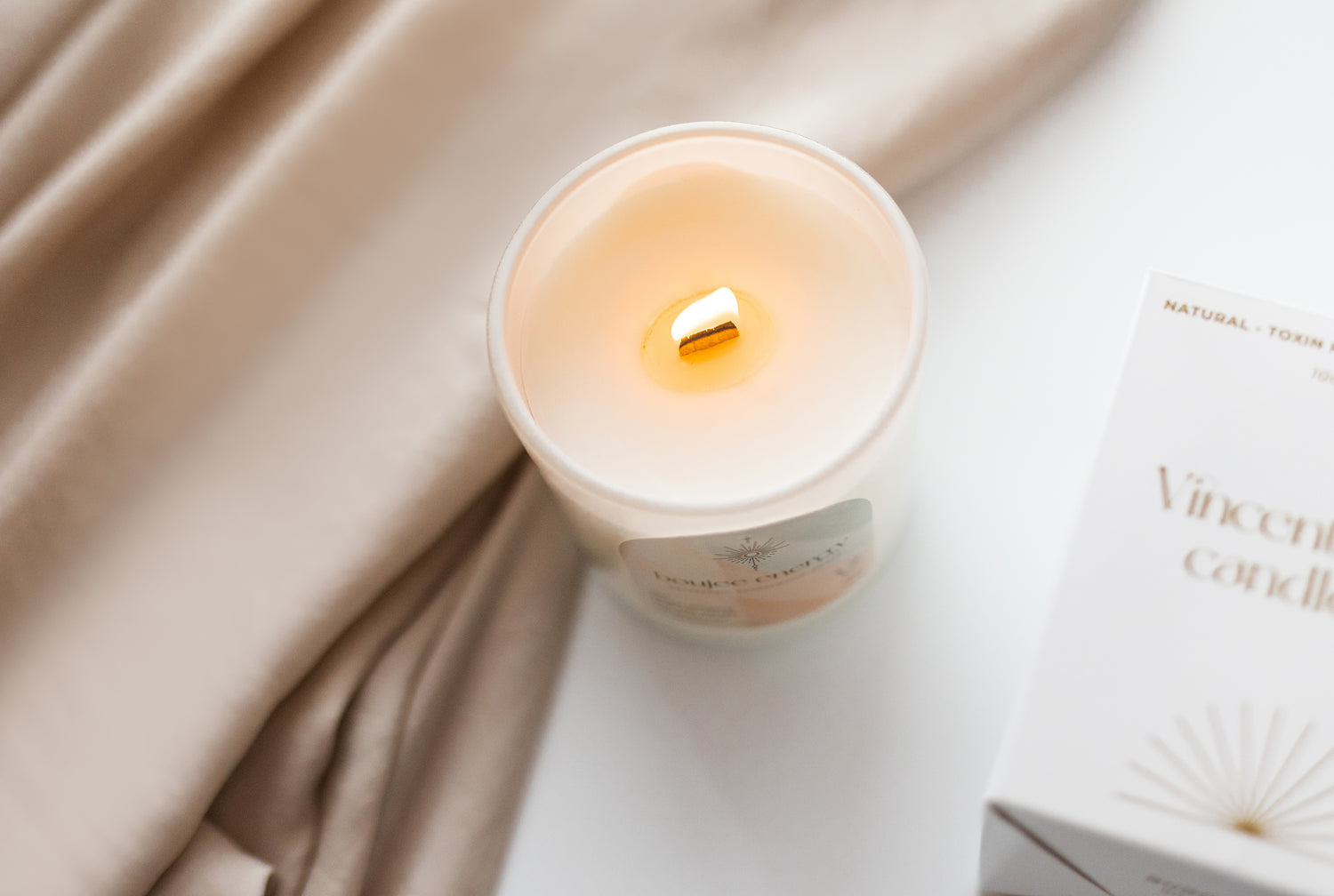 Boujee Energy coconut soy wax candle | Grapefruit, sandalwood, amber - Vincent Land Candle Co.